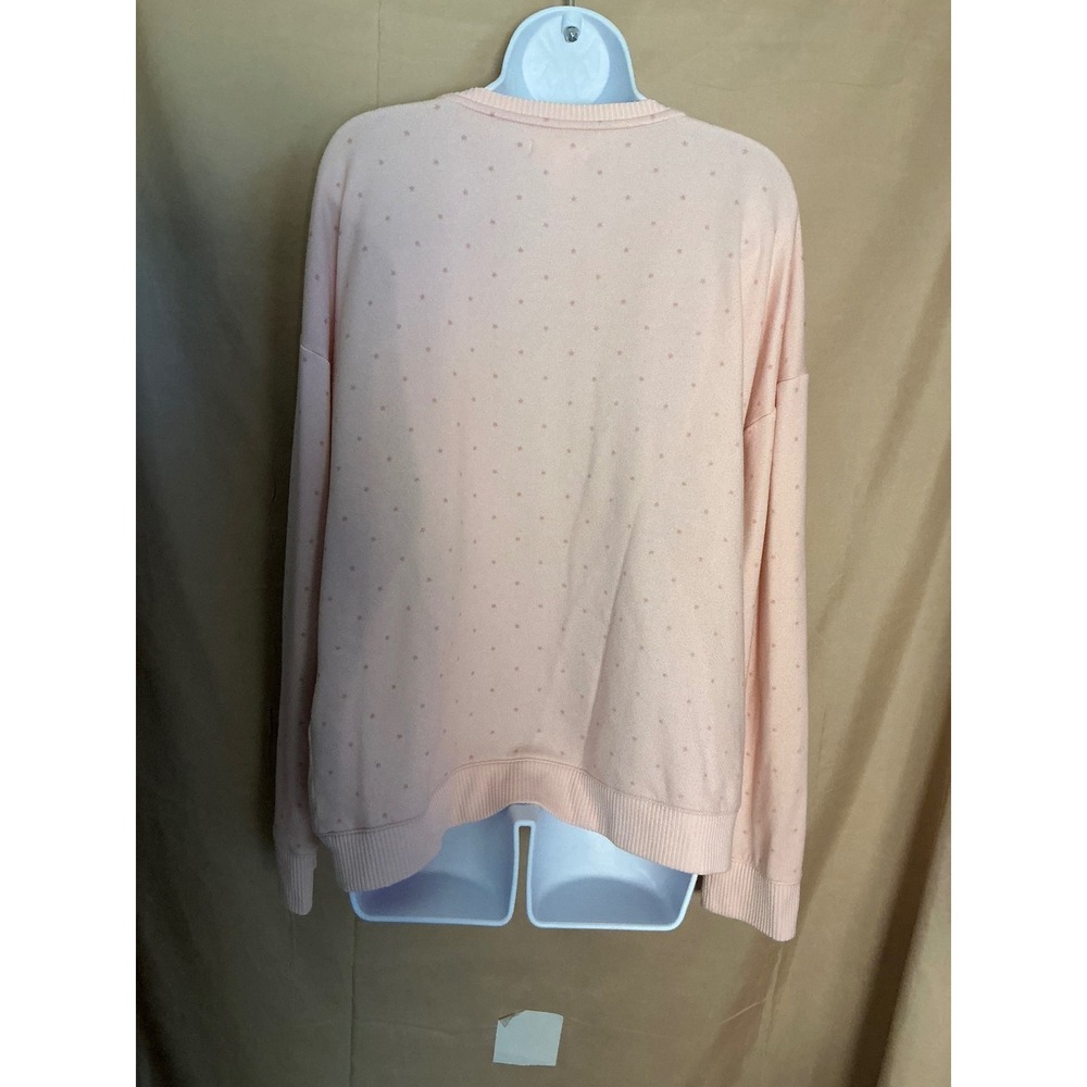 LC Lauren Conrad Sweatshirt Womens Large Pink Excellent Making Spirits Bright - Picture 5 of 11